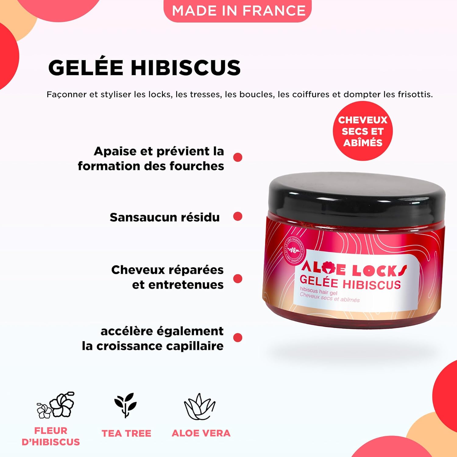 Easy Pouss Aloé Locks - Gelée Hibiscus 300ml