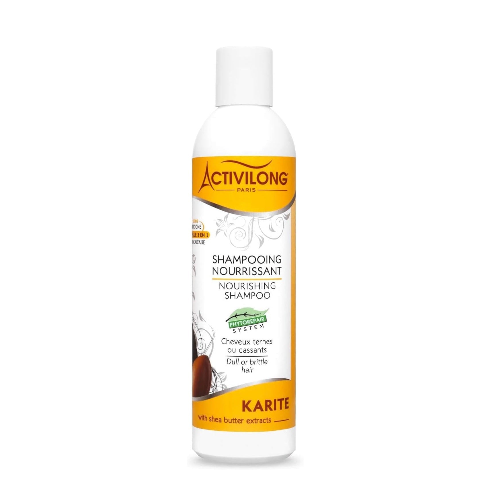 Bottle of ACTIVILONG Shampooing Nourrissant au Karité by Afro Beauty Store