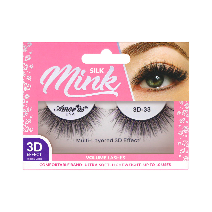 Amor Us 3D Silk Mink Lashes style 3D-33
