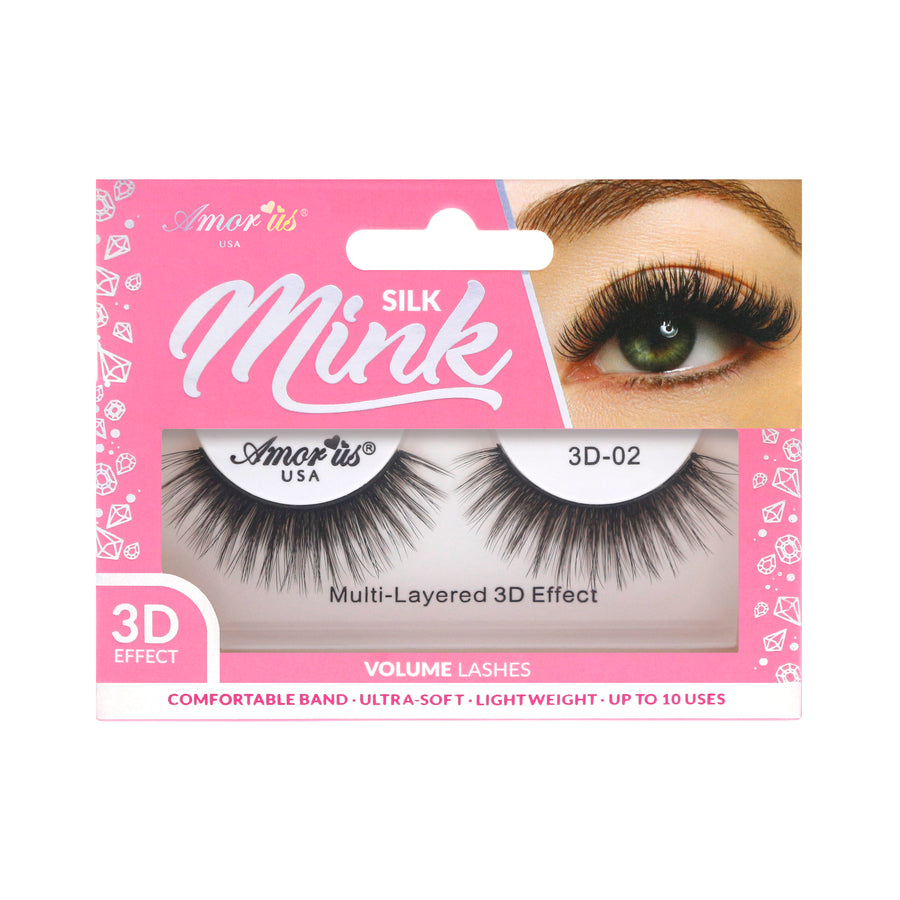 Amor Us Silk Mink 3D-02 artificial eyelashes