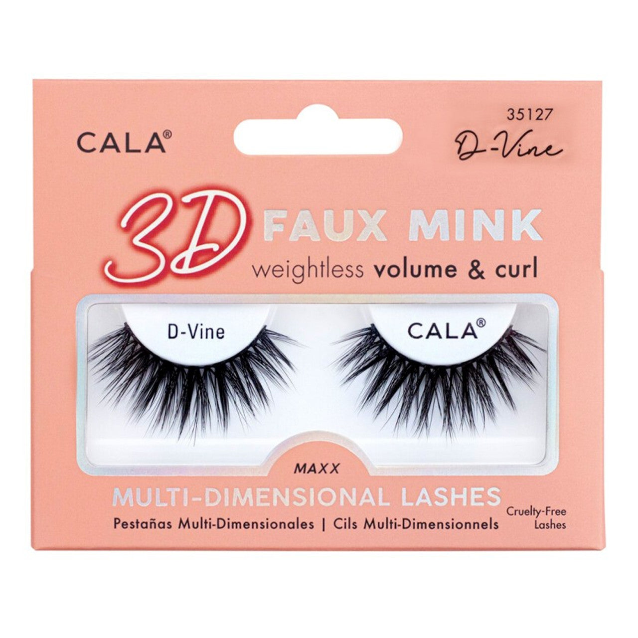 Cala 3D Faux Mink Lashes D-Vine style