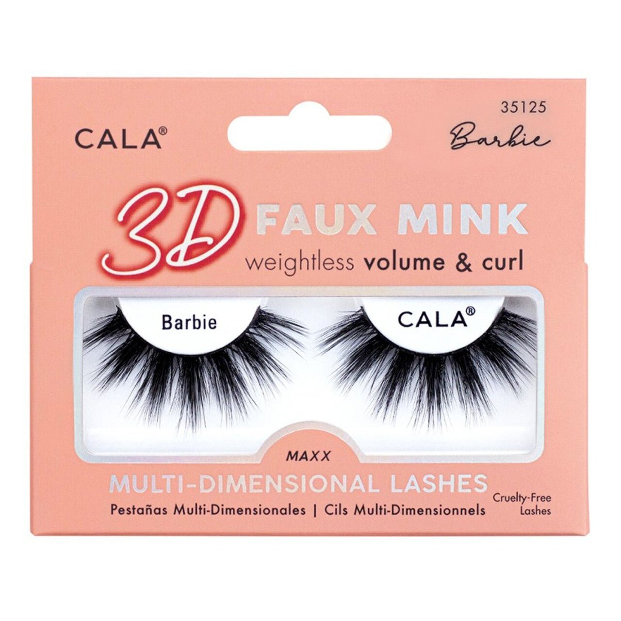  Cala 3D Faux Mink Lashes Barbie Maxx style