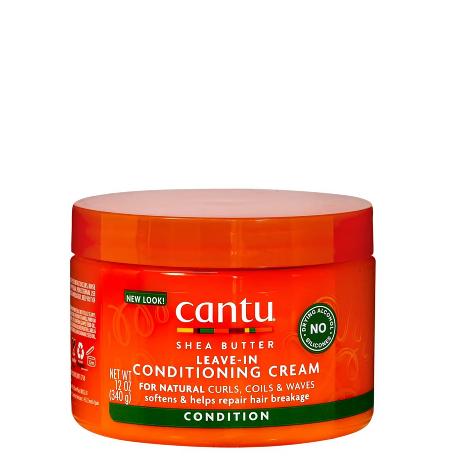 Cantu Shea Butter Leave-In Conditioning Cream for natural curls, coils, and waves