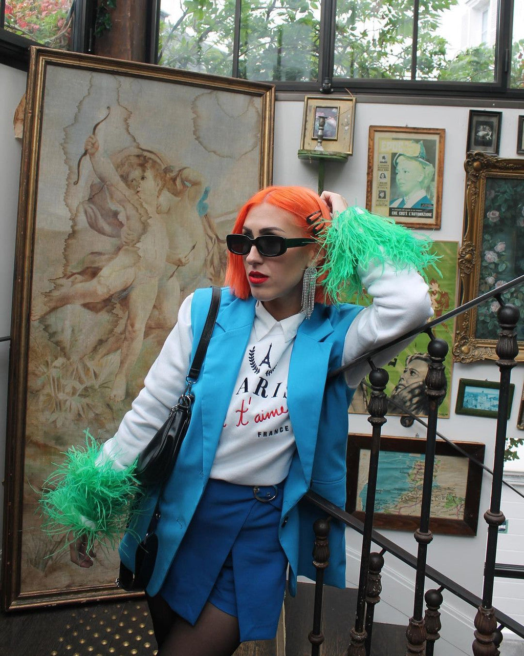 Crazy Color's person with orange hair color by Afro Beauty Store