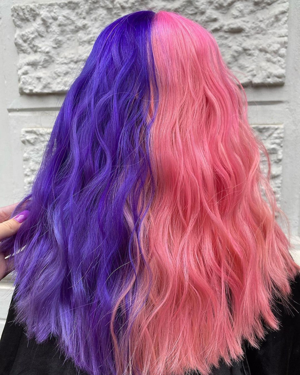 Crazy Color's person with Purple and Pink Hair by Afro Beauty Store