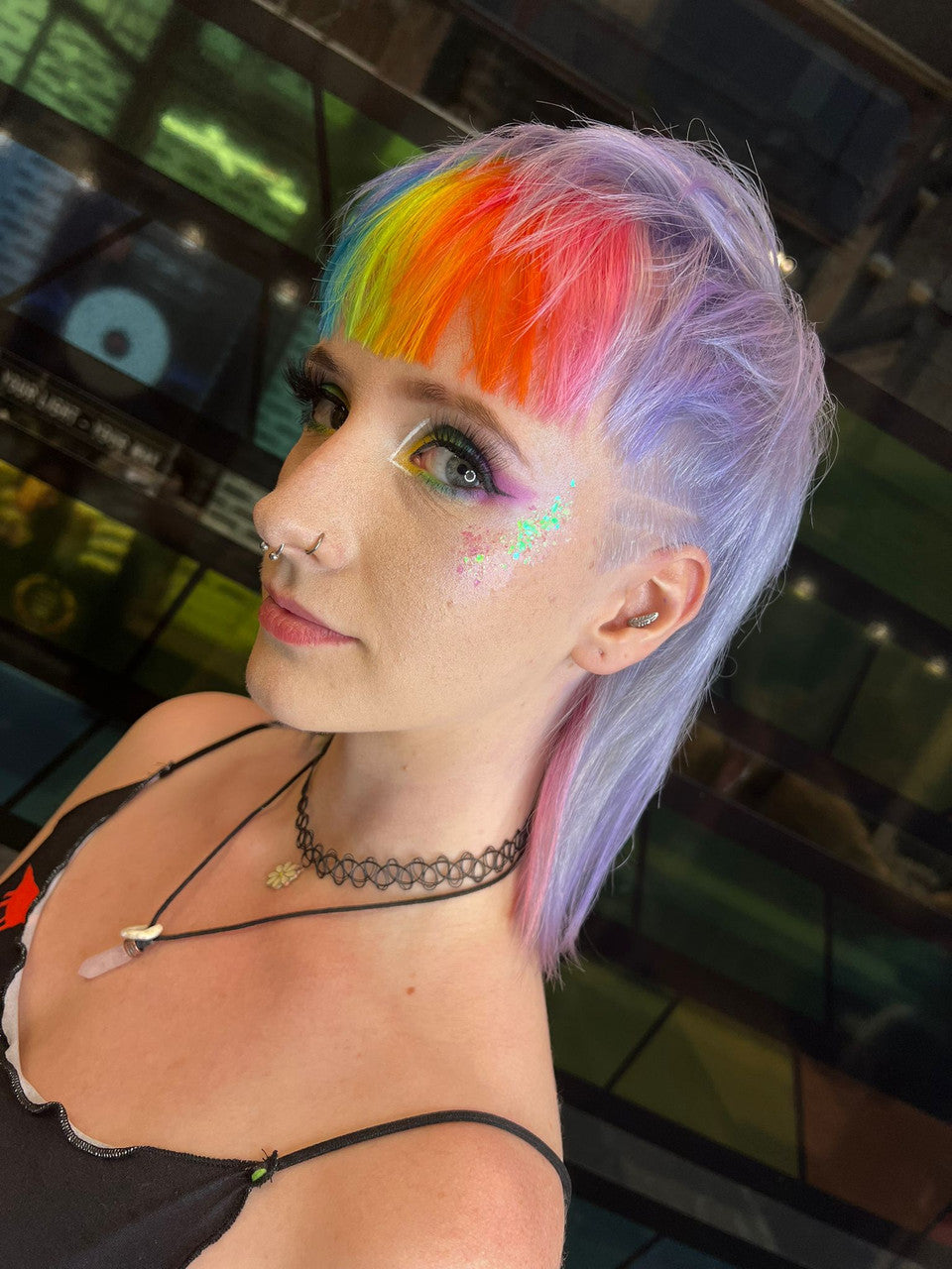 Crazy Color's Person with Lilac hair dye by Afro Beauty Store