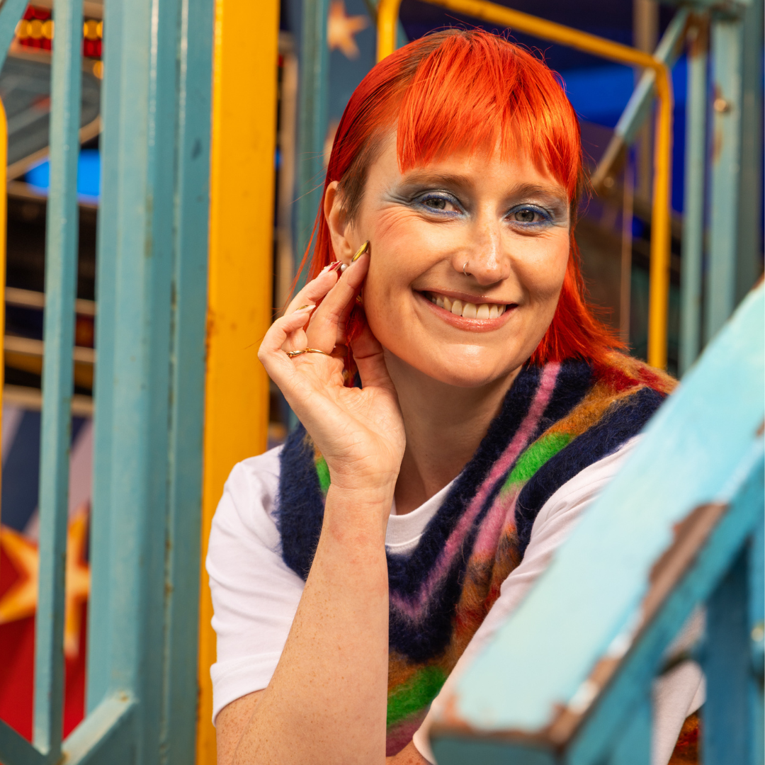 Crazy Color's person with orange hair by Afro Beauty Store