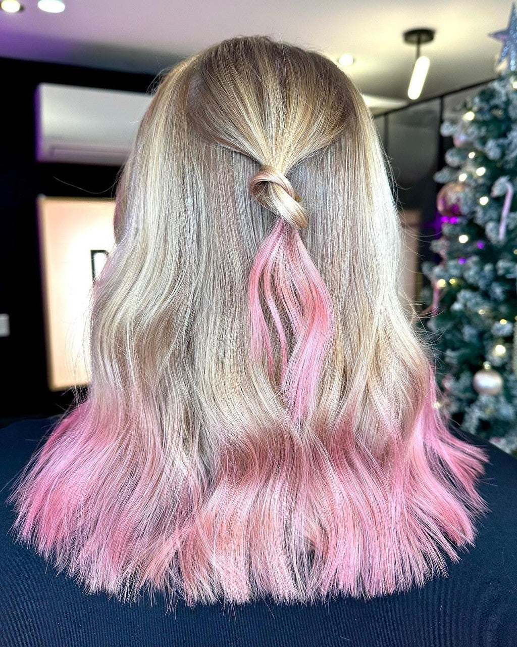 Crazy Color's person with blonde and pink hair color by Afro Beauty Store