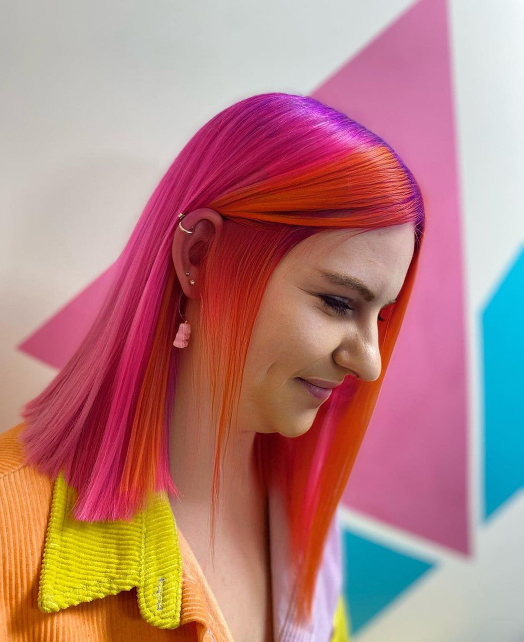 Crazy Color's person with multi color hair by Afro Beauty Store