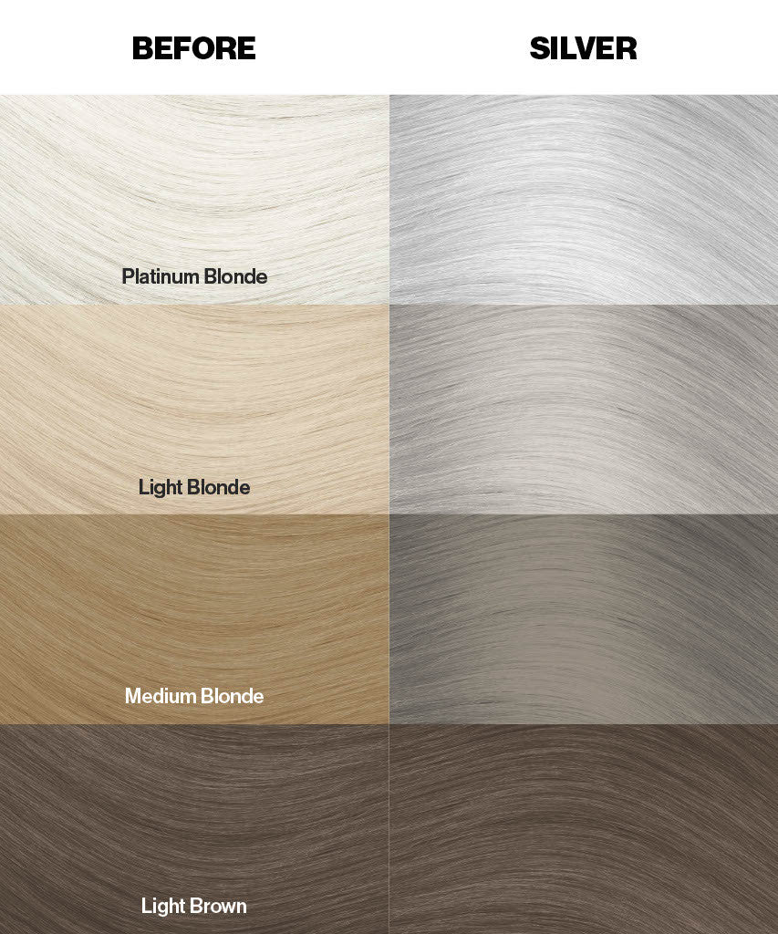 Crazy Color Silver Color Swatches by Afro Beauty Store