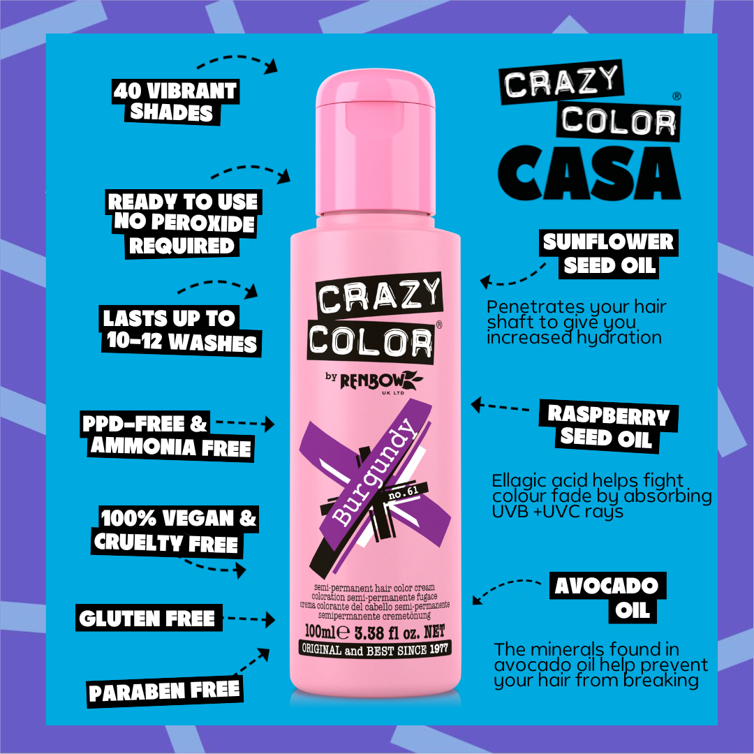 Crazy Color burgundy 61 by Afro Beauty Store