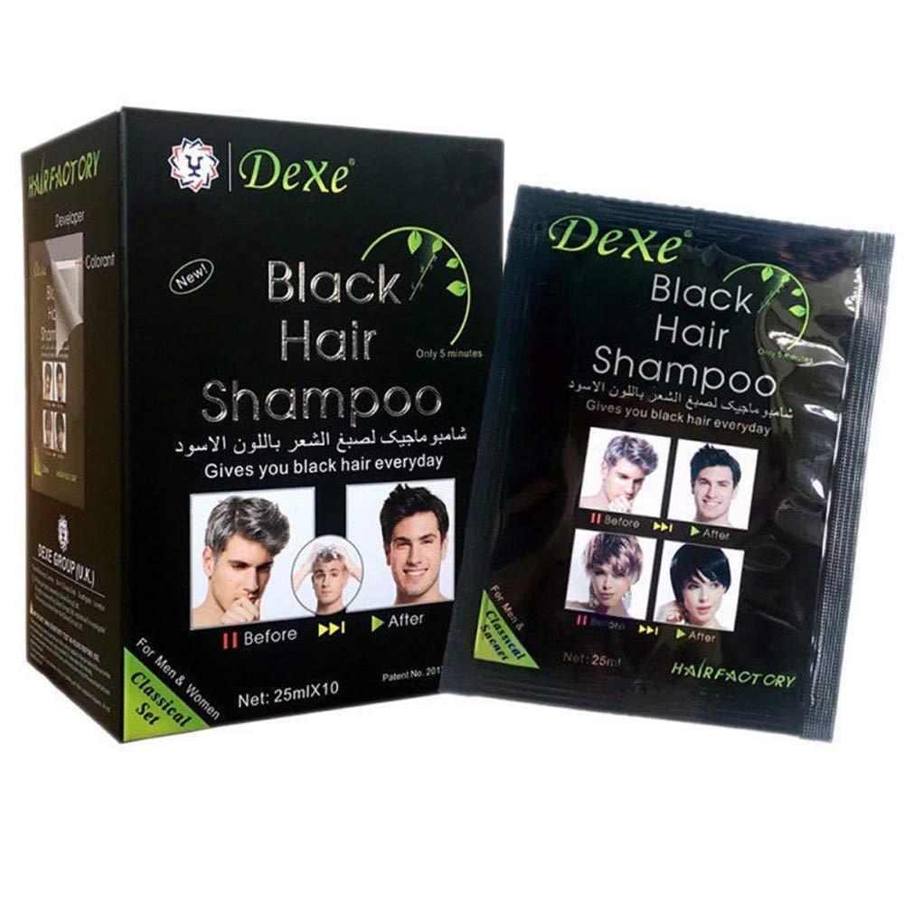 Dexe Black Hair Colour Shampoo