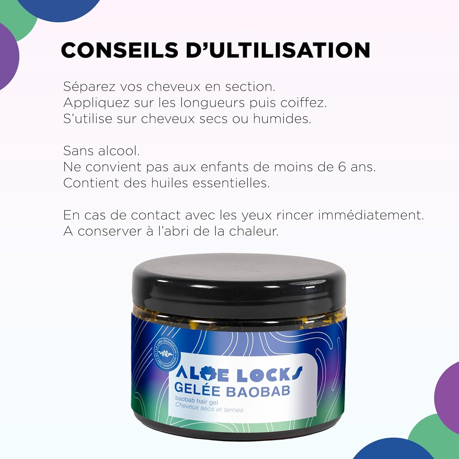 Easy Pouss Aloe Locks Baobab Jelly hair gel