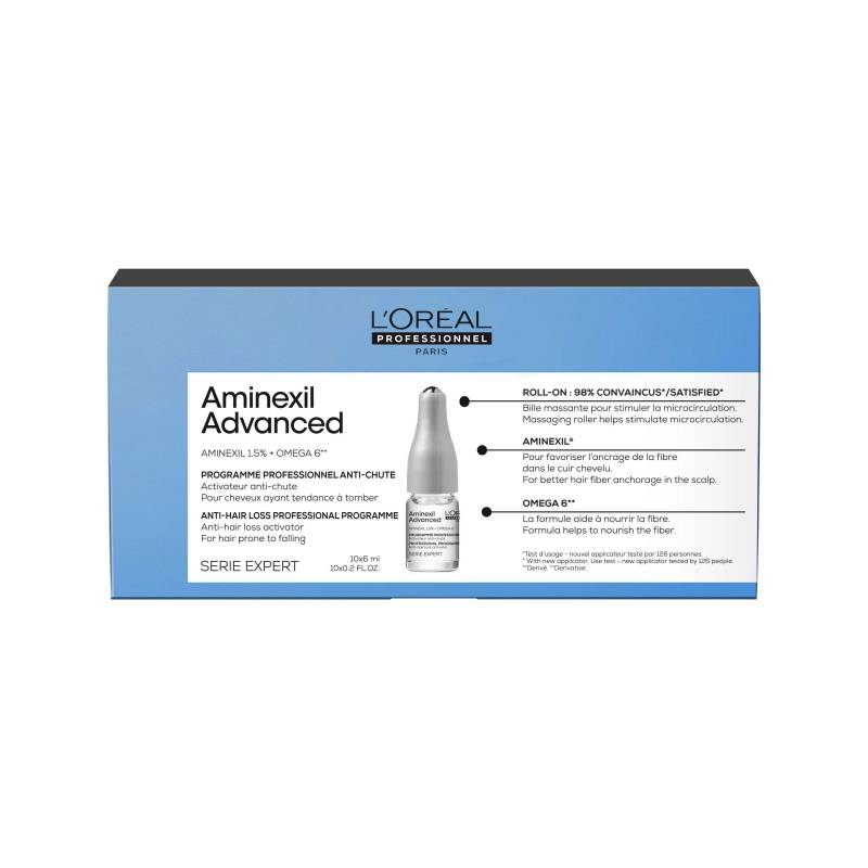 L'Oréal Professionnel Serie Expert Aminexil Advanced programme anti-chute 10x6ml - Afro Beauty Store 