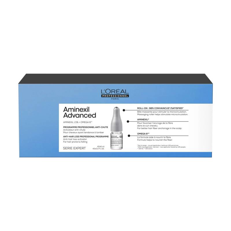 L'Oréal Professionnel Serie Expert Aminexil Advanced programme anti-chute 42x6ml - Afro Beauty Store 