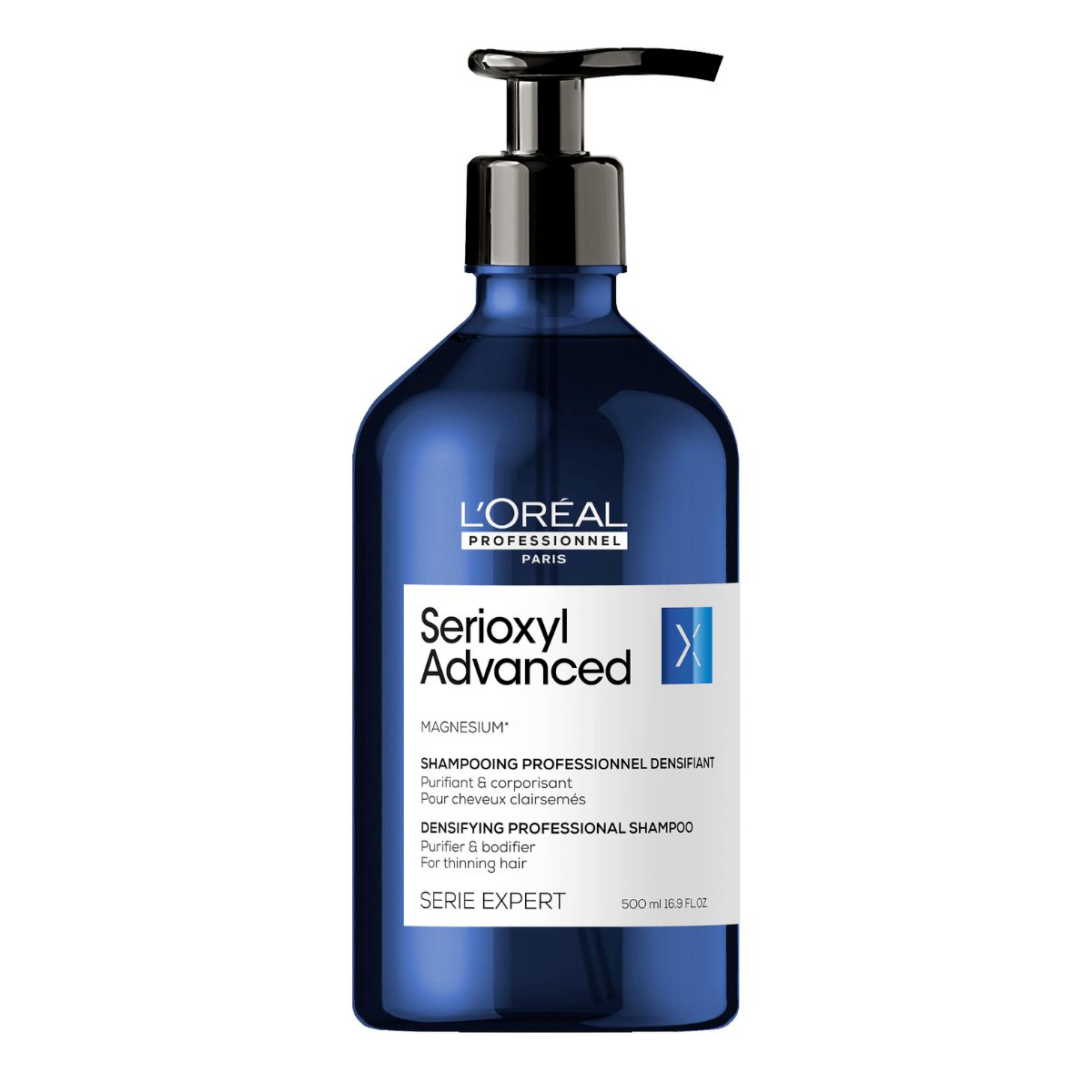 L'Oréal Professionnel Serie Expert Serioxyl Advanced shampoing corporisant 500ml - Afro Beauty Store 
