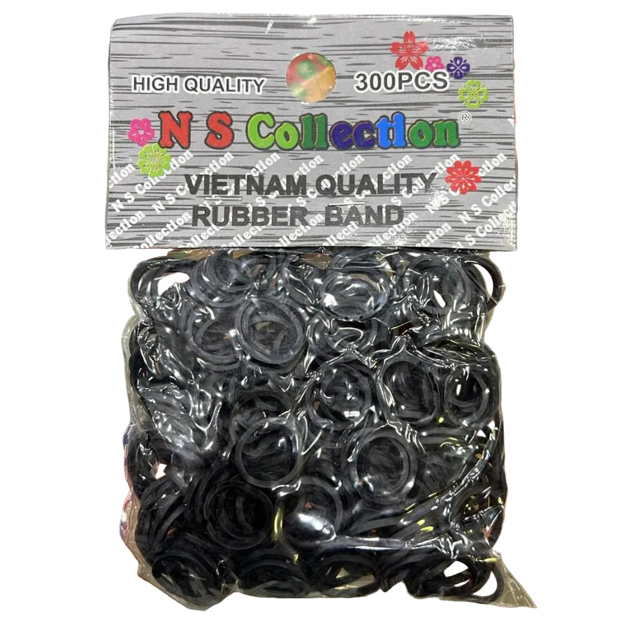 NS Collection Élastiques noirs Paquet (Black Rubber Band Pack) 300pcs