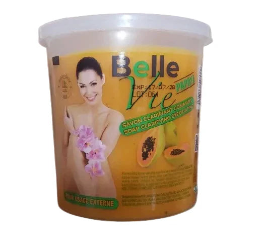 Savon Exfoliant Clarifiant à la Papaye de Belle Vie 670g