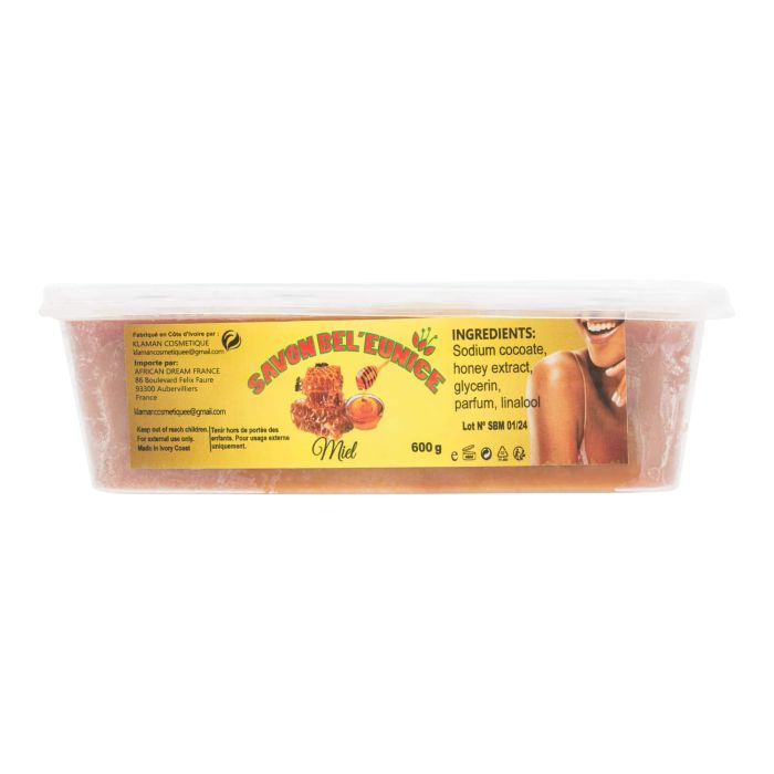 Savon Barquette Bel'Eunice Miel 600g by Afro Beauty Store