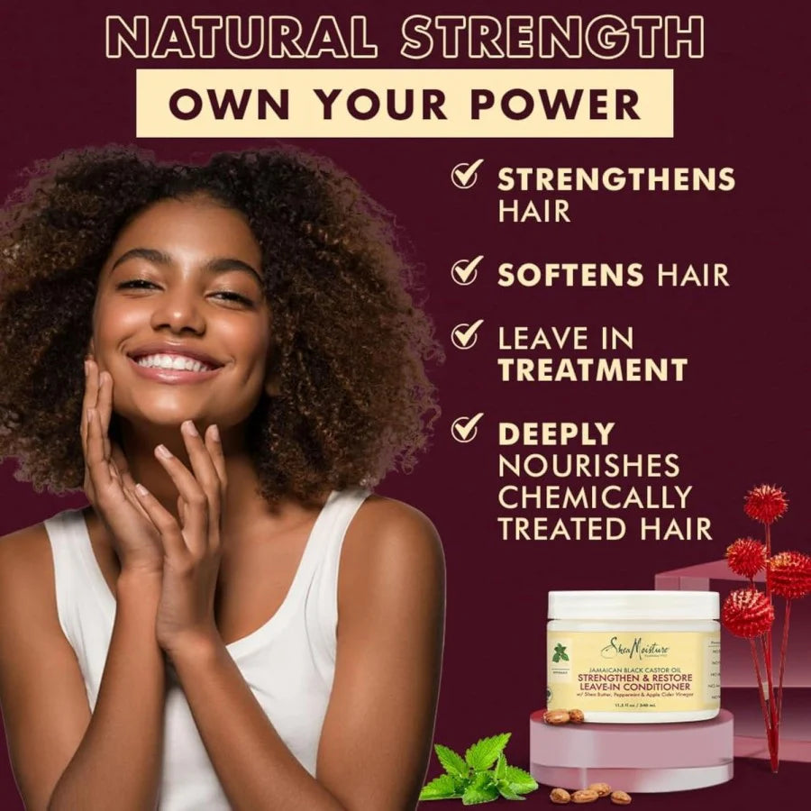 SheaMoisture Jamaican Black Castor Oil Strengthen & Restore Leave-In Conditioner