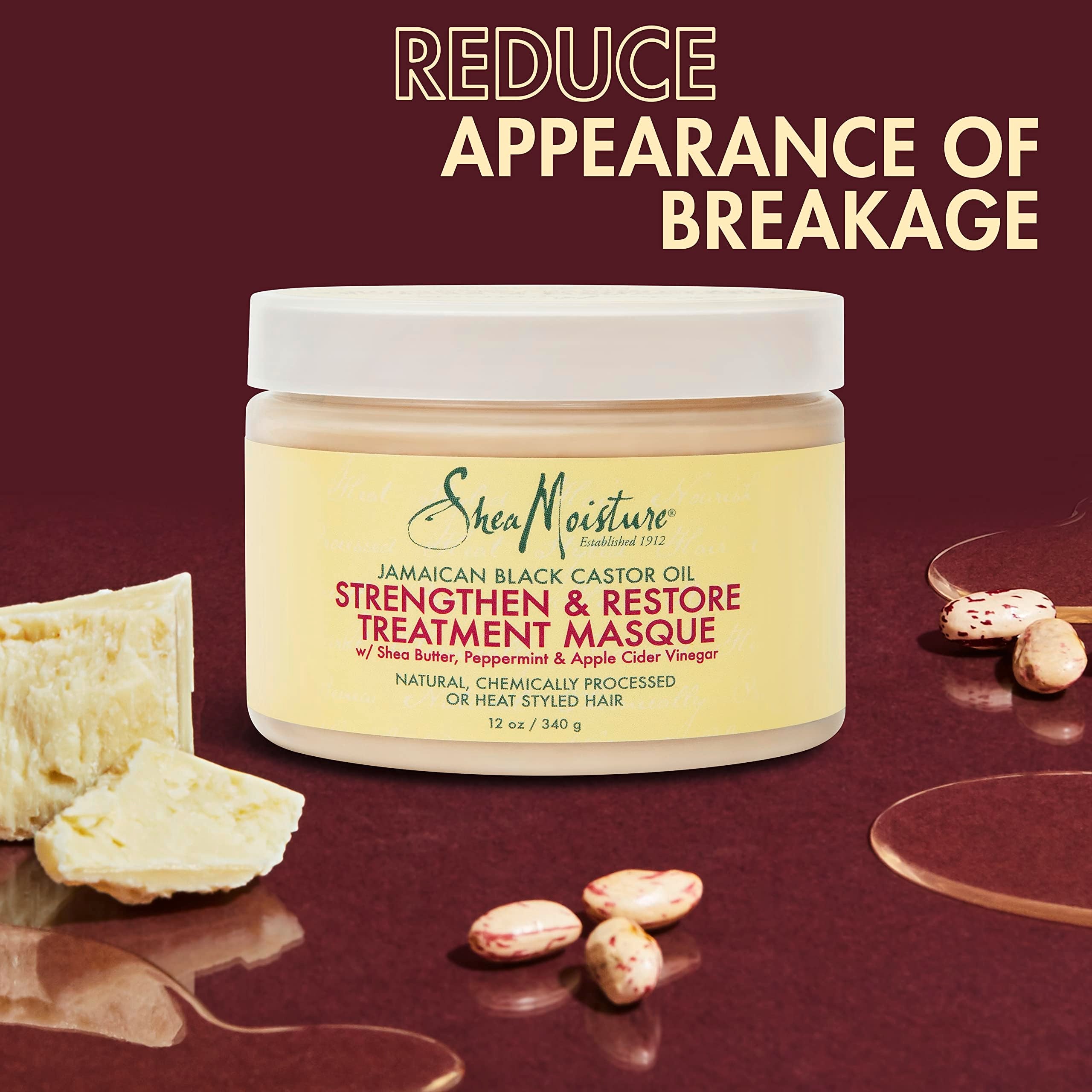 Shea Moisture Jamaican Black Castor Oil Strengthen & Restore Treatment Masque