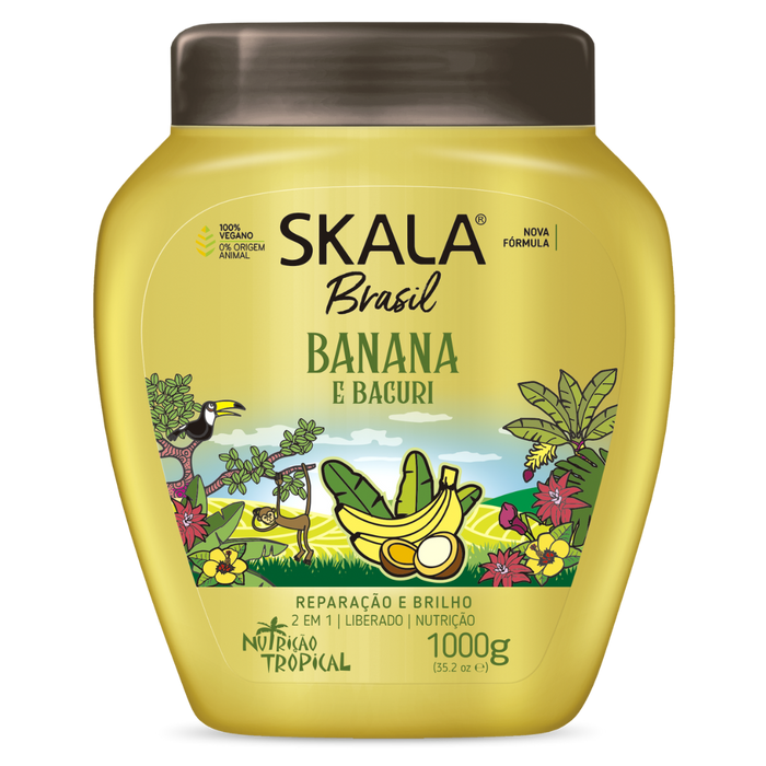 Skala Brasil Banana and Bacuri 2-in-1 hair treatment and conditioning cream