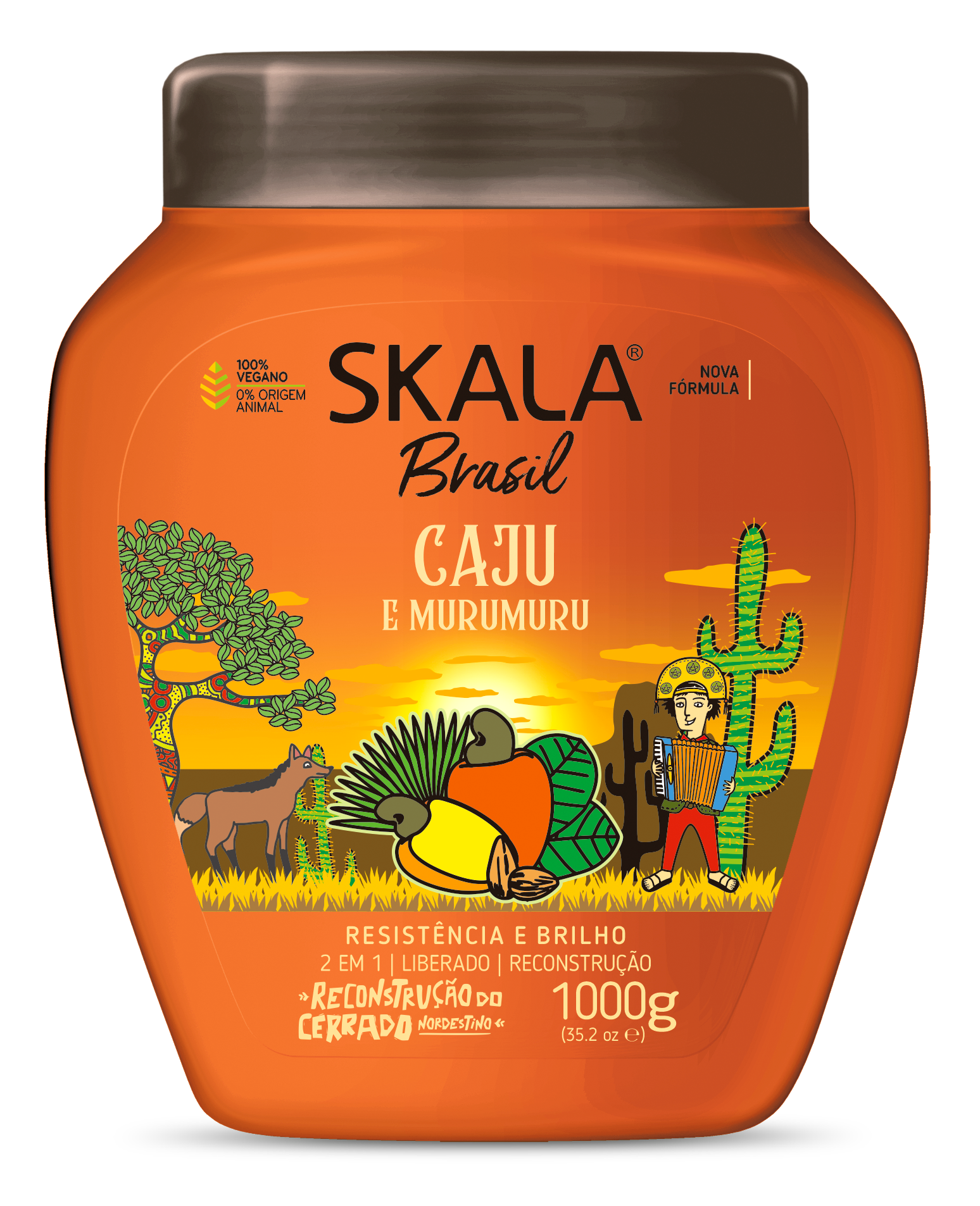 Skala Brasil Caju e Murumuru Conditioning Cream, a vegan 2-in-1 treatment cream and conditioner