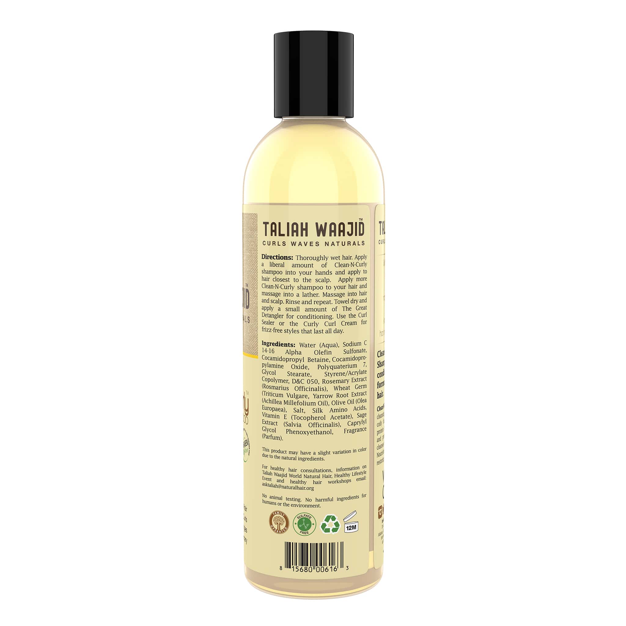 Taliah Waajid Curls Waves and Naturals Clean-N-Curly Hydrating Shampoo 237ml - Afro Beauty Store