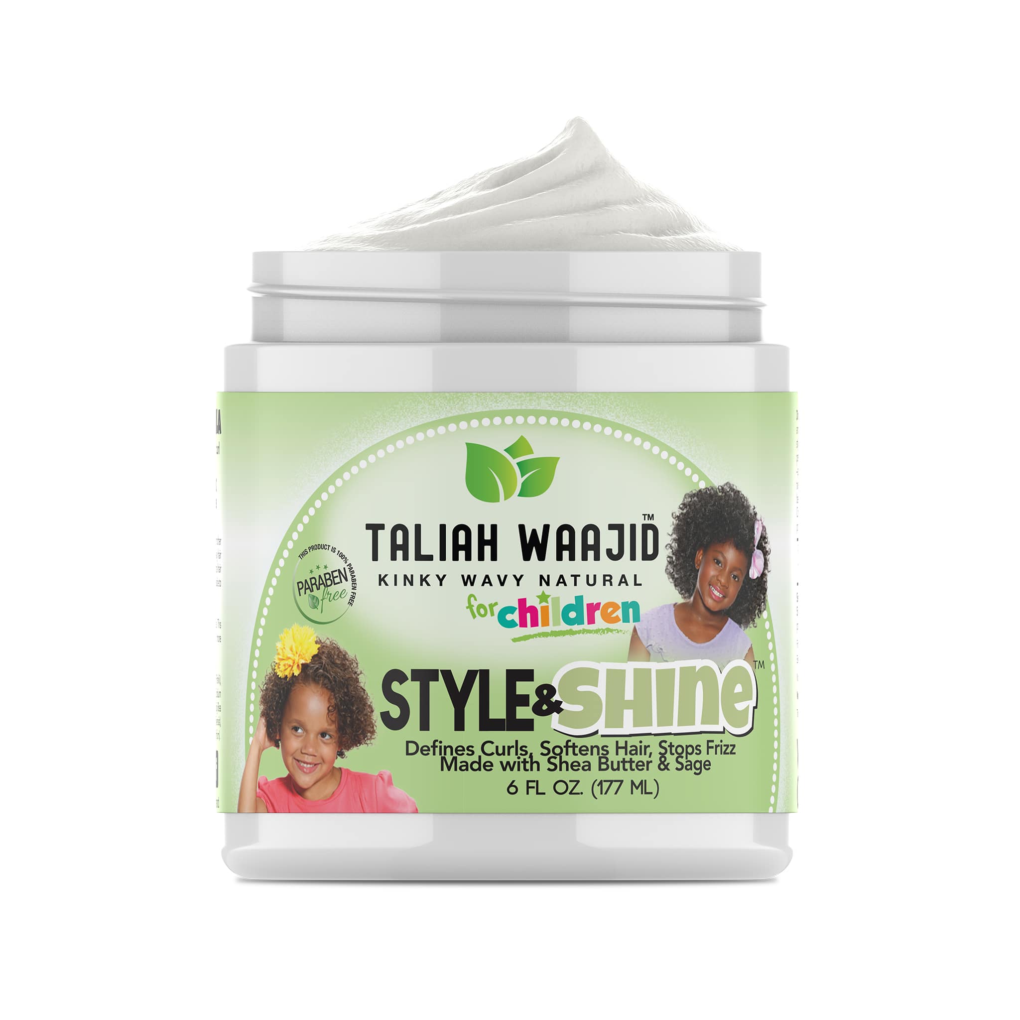 Taliah Waajid Kinky Wavy Natural Herbal Style and Shine For Natural Hair 6oz - Afro Beauty Store