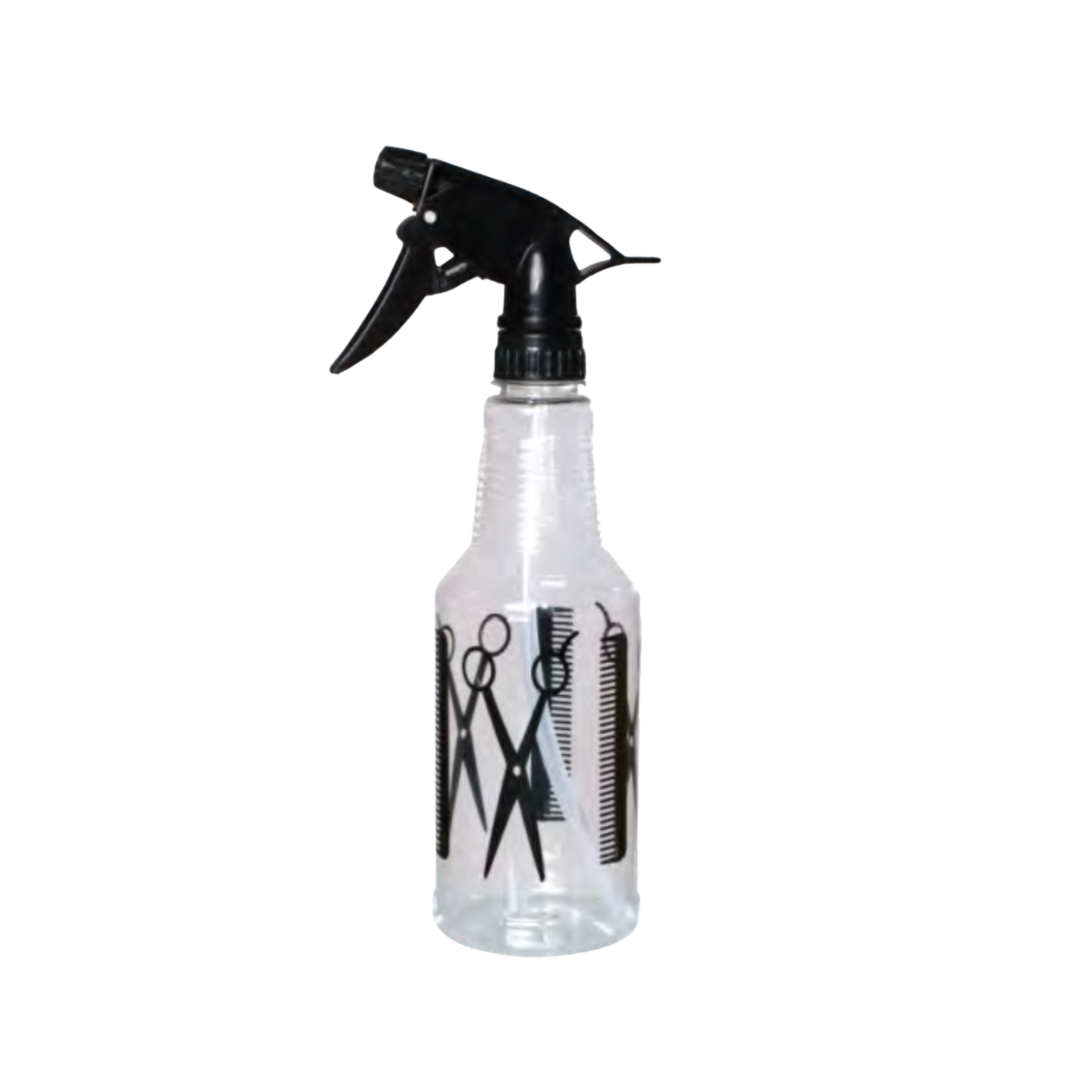 Transparent spray bottle
