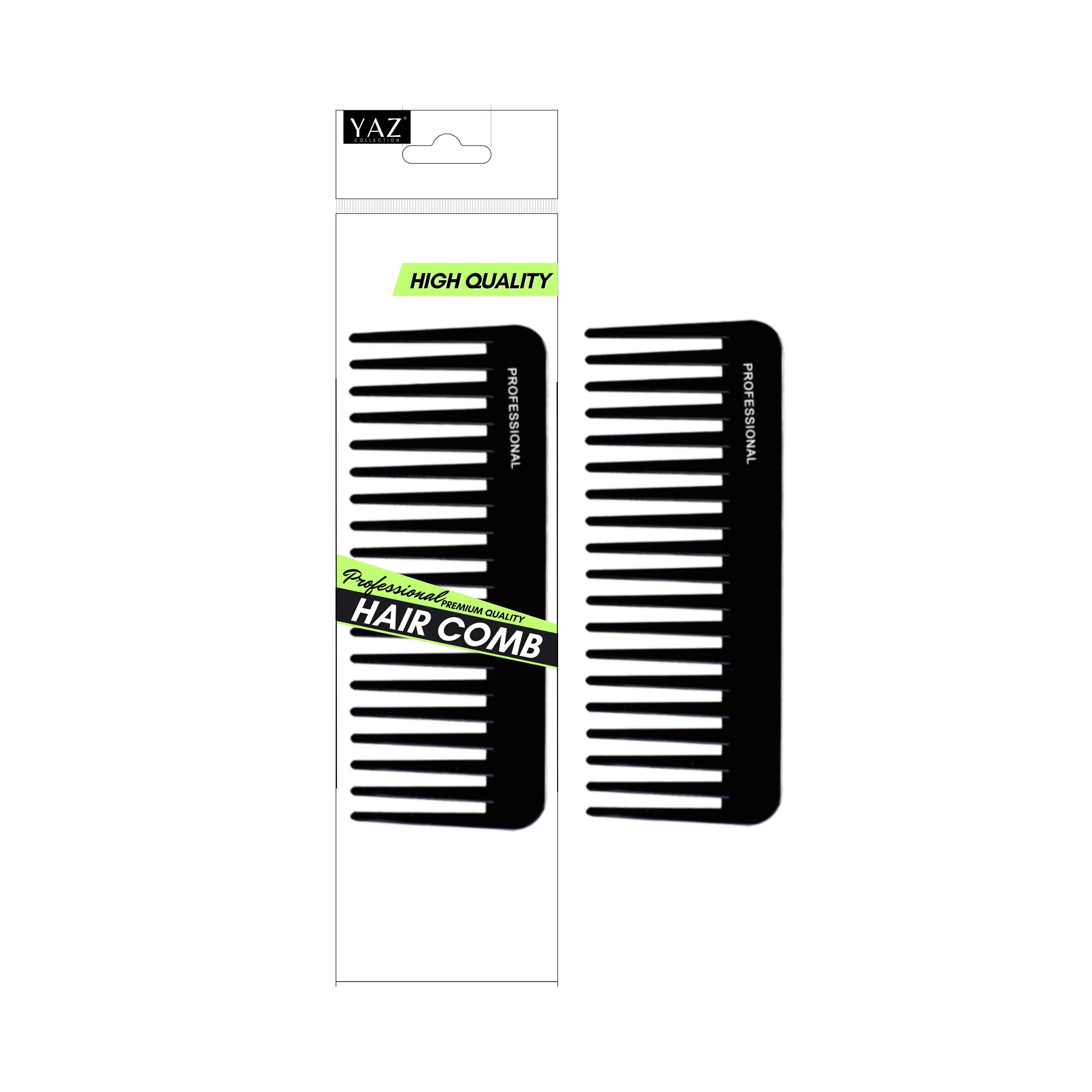 Yaz Collections professional wide-tooth hair comb
