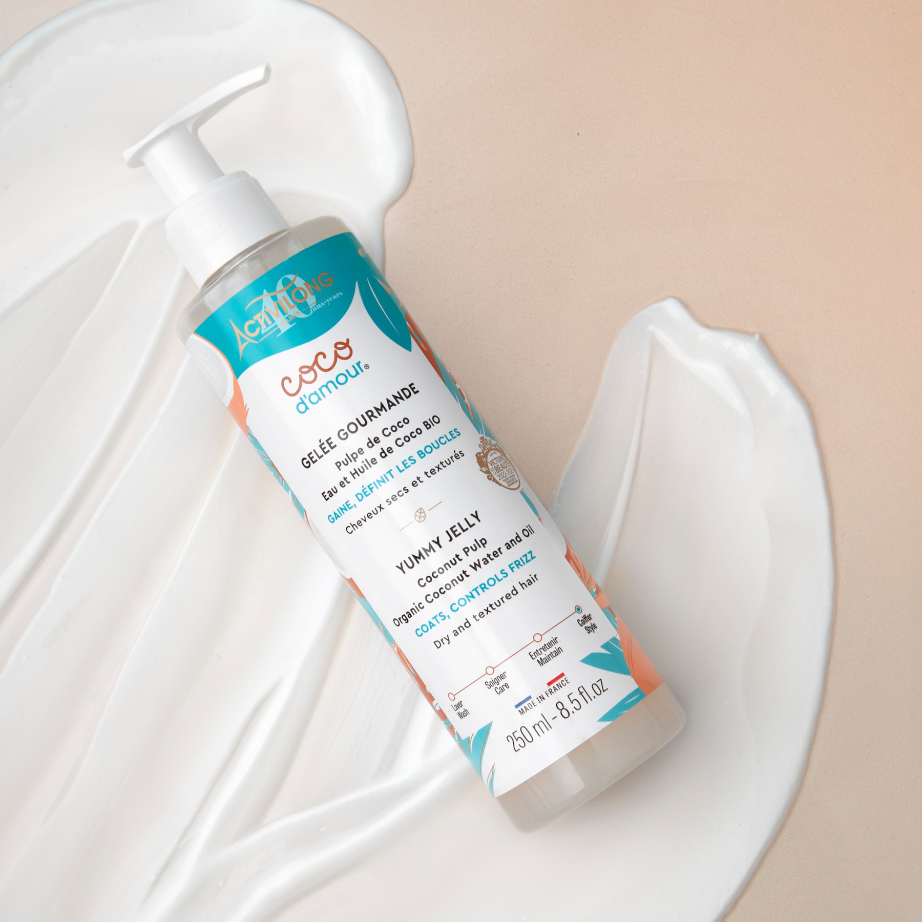 ACTIVILONG COCO D’AMOUR Gelée Gourmande 250ml by Afro Beauty Store bottle on a white background