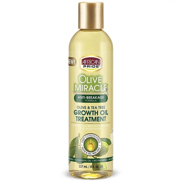 African Pride Olive Miracle Anti-Breakage Formula Growth Oil Treatment