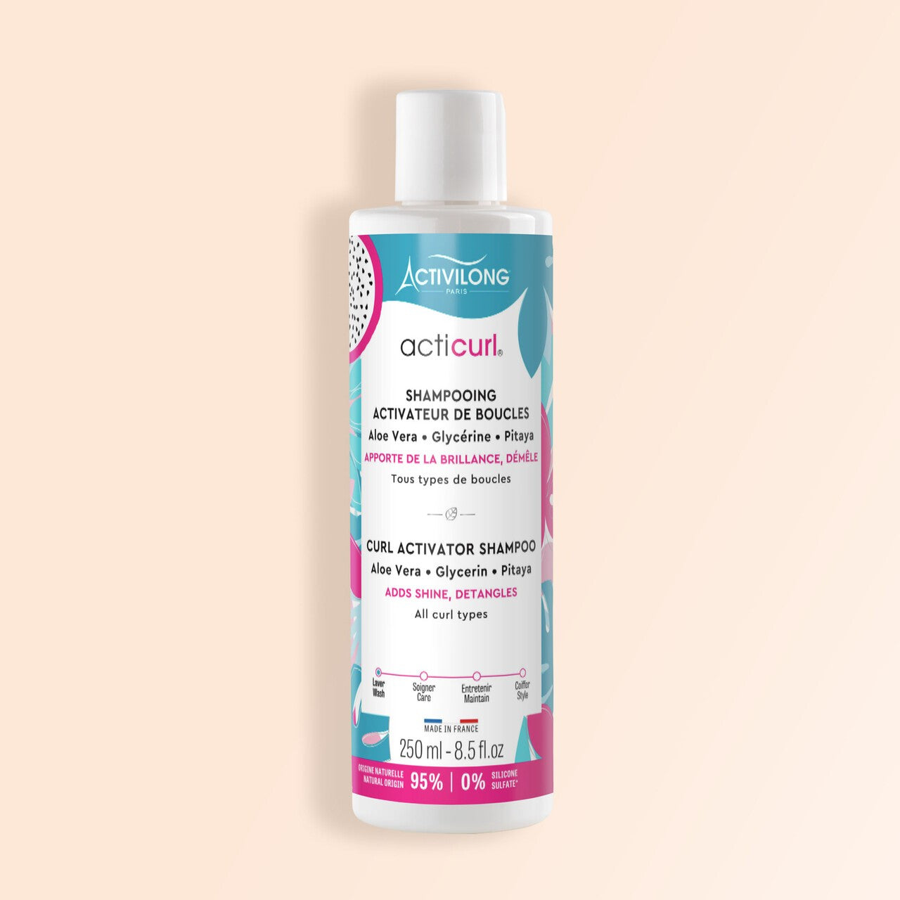 Bottle of ACTIVILONG ACTICURL Shampoing 250ml by Afro Beauty Store