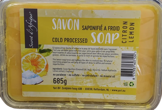 Secret d'Afrique Soap Lemon Cold Processed 685g